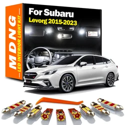 MDNG 8Pcs LED Bulbs Interior Reading Trunk Light Kit For Subaru Levorg 2015 - 2017 2018 2019 2020 2021 2022 2023 Car Accessories
