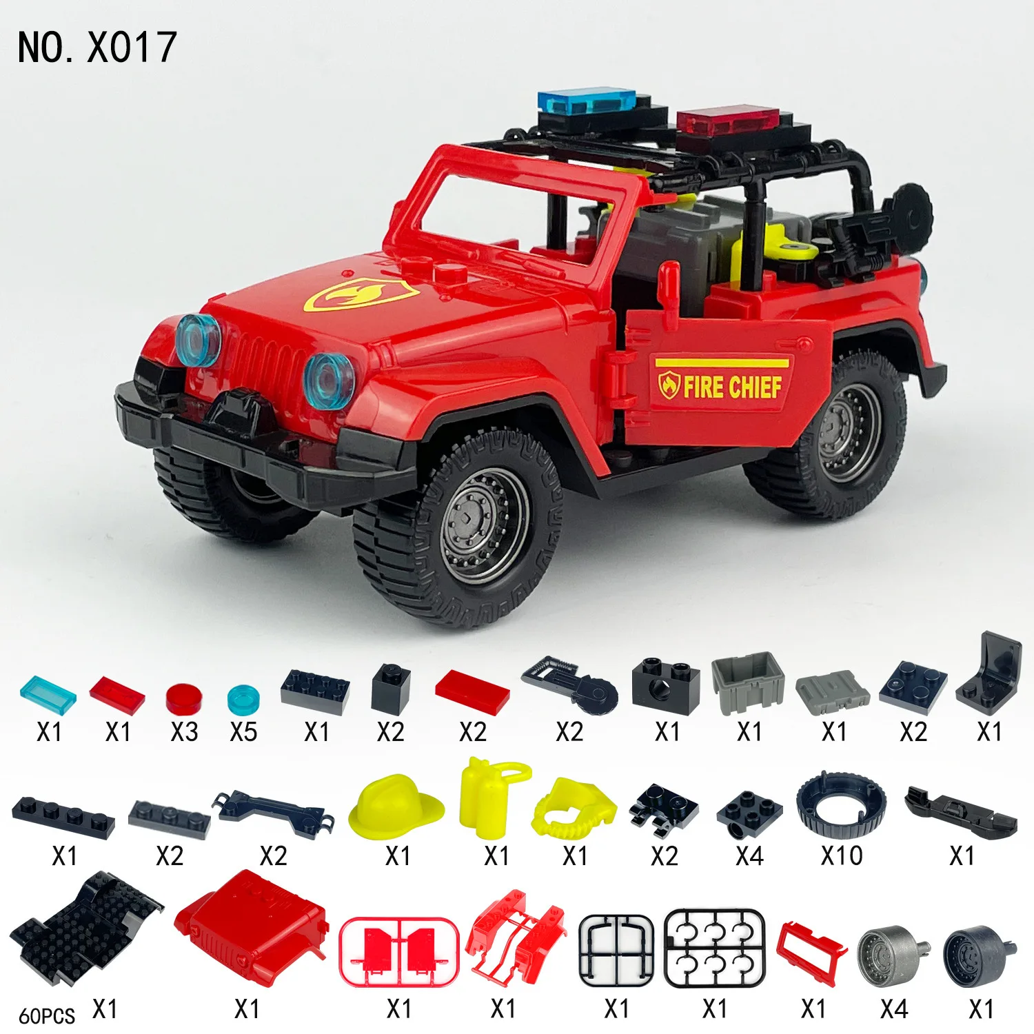 Simulazione Città Vigile del fuoco Salvataggio Ingegneria Veicolo Building Block Camion dei pompieri Modello Mattoni Kit Regali giocattolo assemblato per bambini