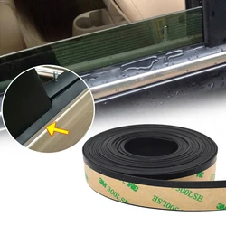 Black Universal Car Window Waterproof Protector Seal Weatherstrip Edge Trim for Car Door Glass Auto Soft Rubber Sealing Strip