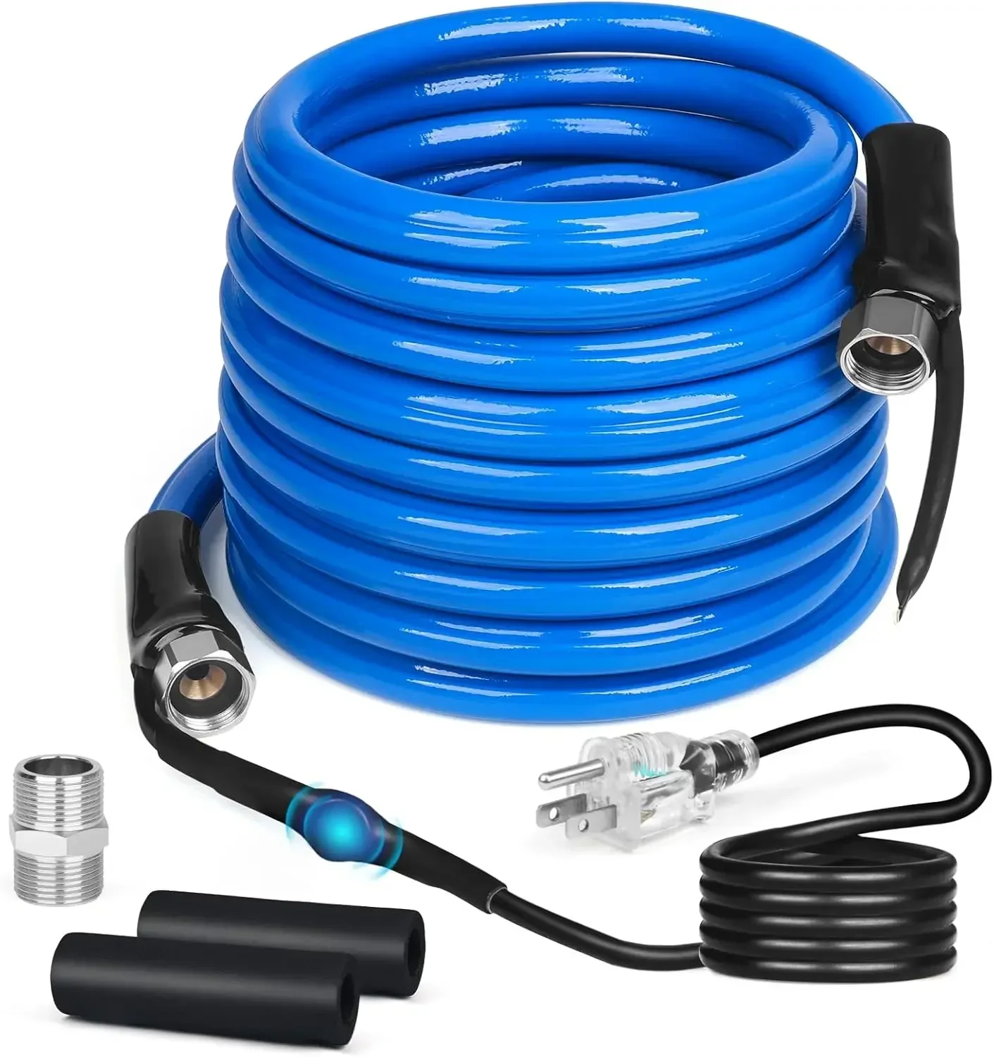 100FT Heated Water Hose for RV,Heated Drinking Water Hose with Thermostat,Lead and BPA Free,1/2