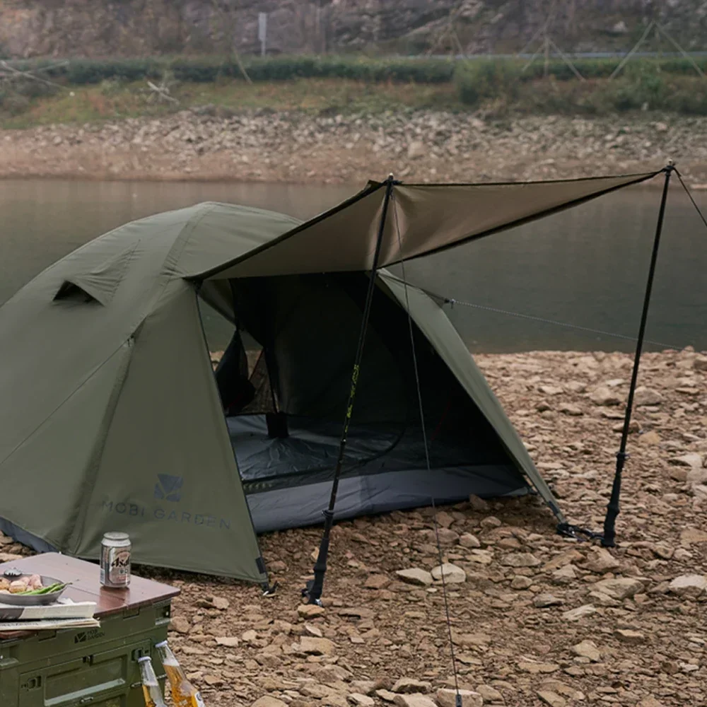 Outdoor Camping Backpack Tent Waterproof Rainproof Hiking Silver Coating Sun Protection Convenient Lightweight Portable Foldable