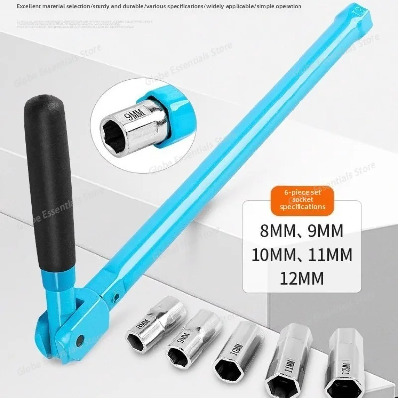 Sink Socket Wrench Spanner 8-12mm Bathroom Faucet Tap Wrench Set Hand Tools Faucet Installation Tools Plumber Back Nut Kit