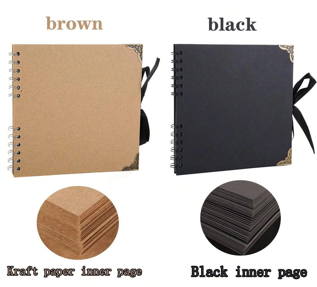 DIY Clipbook Album 60 Pages Kraft Paper Album Clipbook Memory Book - Perfect for Your Clipbook Art and Craft Projects decoration