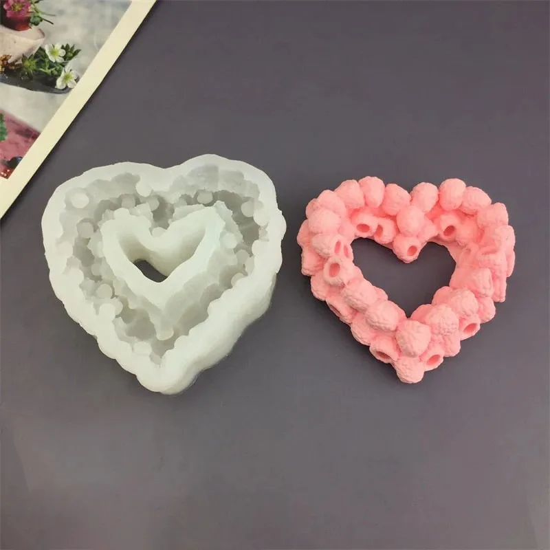 Raspberry Silicone Mold DIY Resin Chocolate Cake Decoration Baking Tool Fondant Silicone Molds Fruit Cakes Decorations Tools view 4