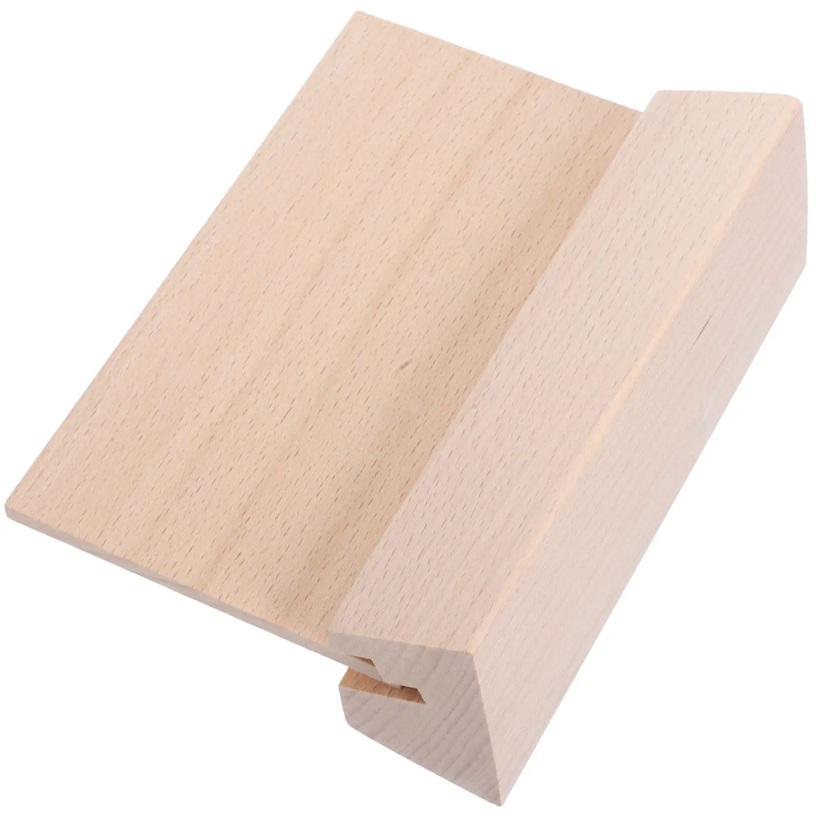 Wooden Desk Base Card Display Holder Slot 7mm Business ganizer Rustic Wood Cards Displaying Accessory Place Table Picture Stand