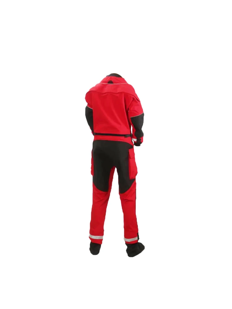 Traje seco de rescate acuático, kayak de buceo, traje protector cálido y frío con cremallera de orina, traje húmedo