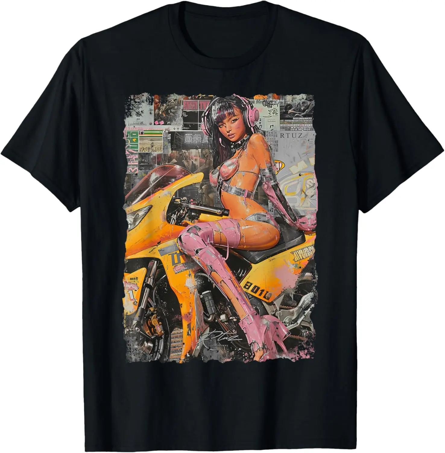

Supersport bike Superbike Pin-up girl racing motorcycle T-Shirt Motorcycle