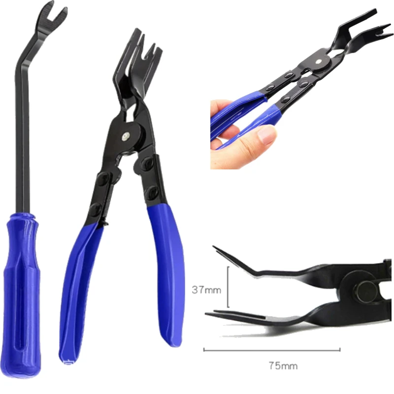 

Car Clip Removal Pliers Tools Auto Body Panel Door Fastener Push Pin Trim Removal Tool Kit Automotive Pry Tool Repair Set