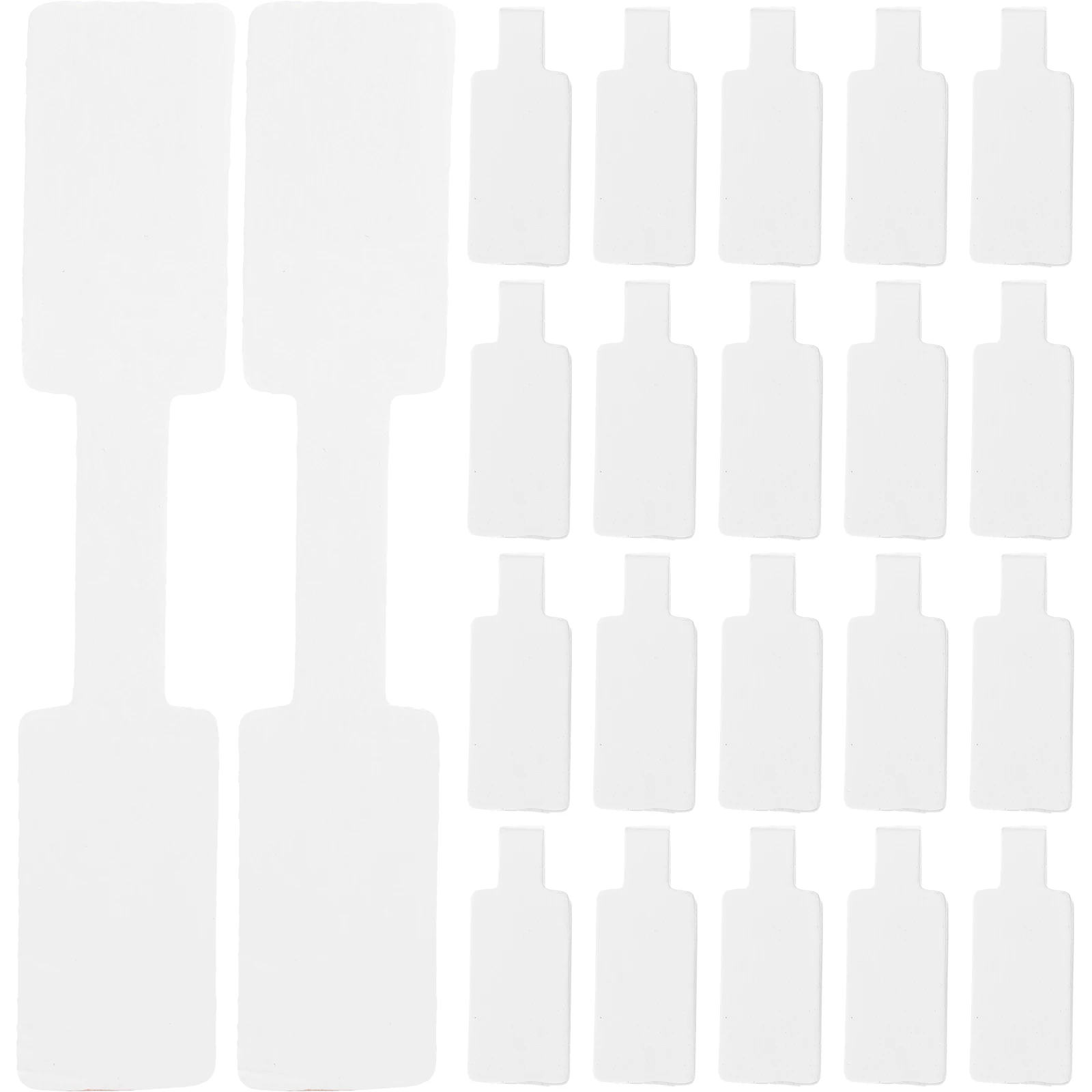 

50 Pcs Blank Packaging Cards for Jewelry Price Tags Stickers Paper DIY Clip Adhesive Labels Lightweight Portable