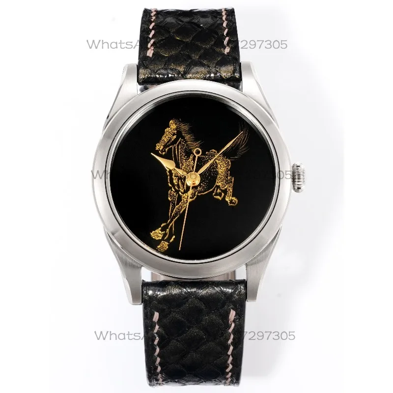 Gold Craft Year of The Horse Zodiac Mechanical Watch, Light Luxury Business Men's Mechanical Watch