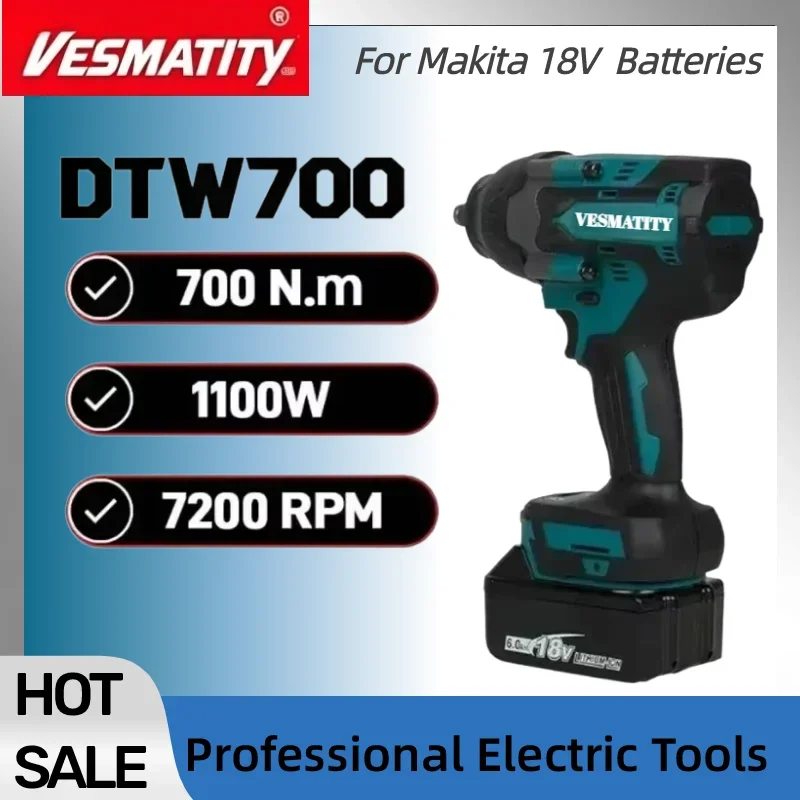 DTW700 Cordless  Drill Screwdriver Fast Delivery Large Torque Power Tool  For 18V-20VBattery
