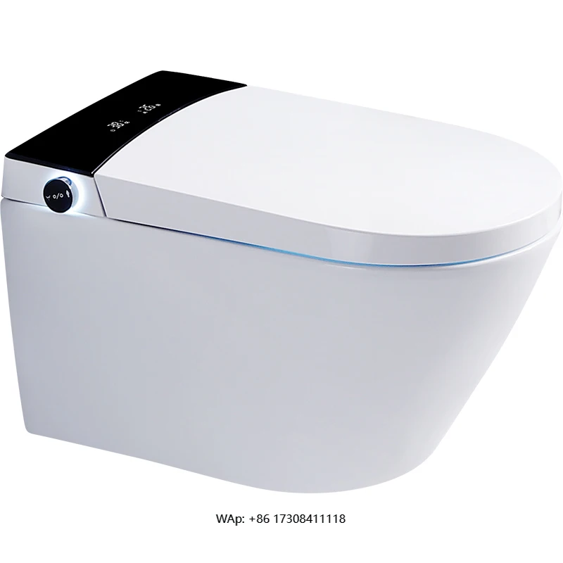 

Hot Sale Smart Ceramic Japanese Style Wall Hung Toilet with Instant Heating Seat Electric & Intelligent Includes Remote Control