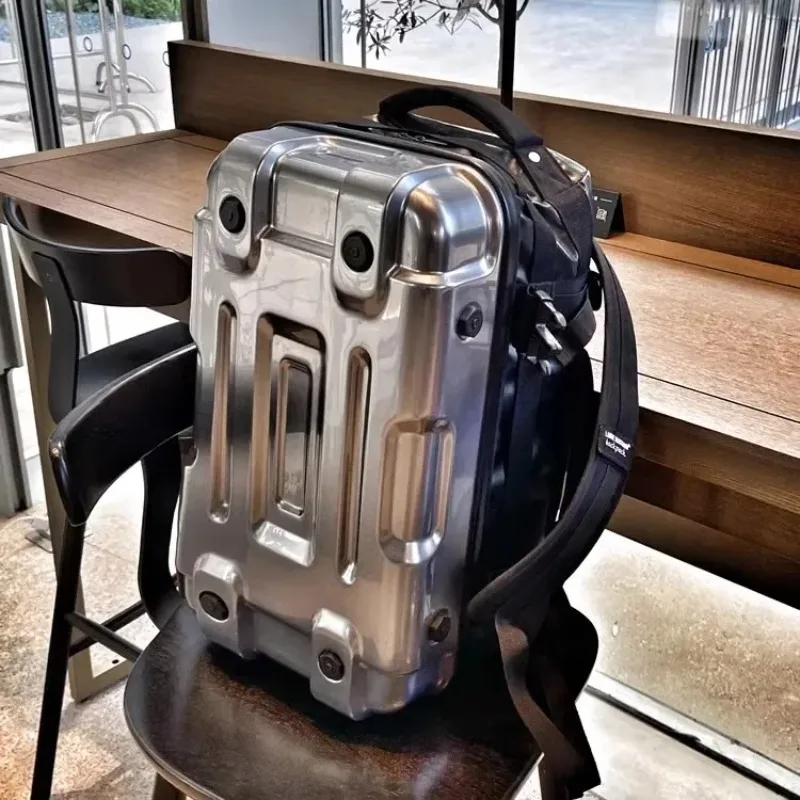 Fashion Backpack Men's Travel Computer Backpack Trend Ins Lightweight Large Capacity Fitness Cycling Locomotive Backpack