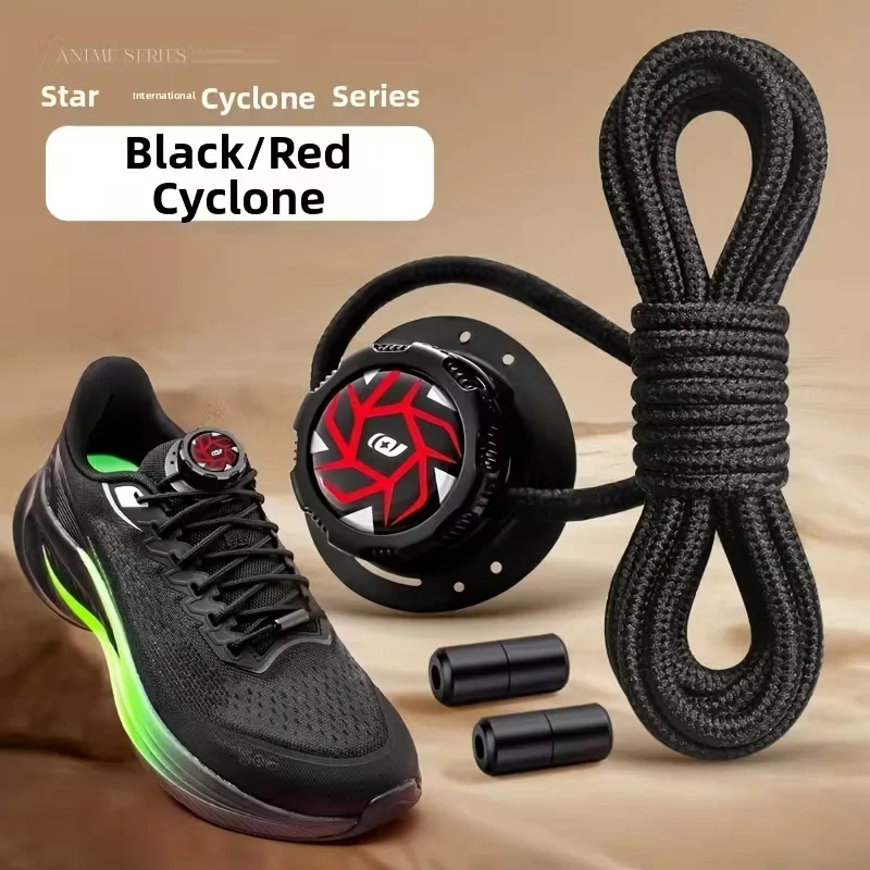 Upgraded No-Tie Closure System for Sneakers/Boots. Features a Quick-Fit Rotating Dial for Sports & Everyday Use.