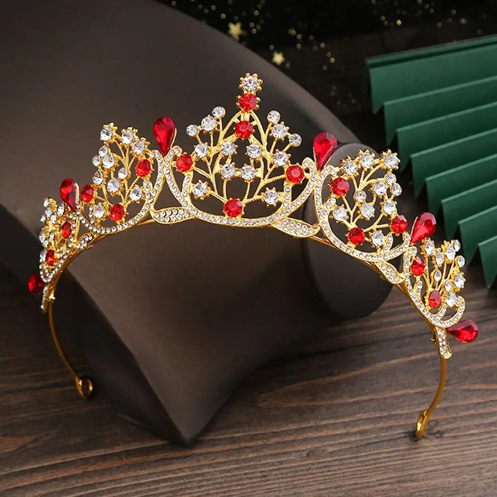 Flower Leaf  Hair Comb Wedding  Jewelry Princess Crystal Tiaras Bridal Hair Accessories Hair Comb Rhinestone Hair Hoop