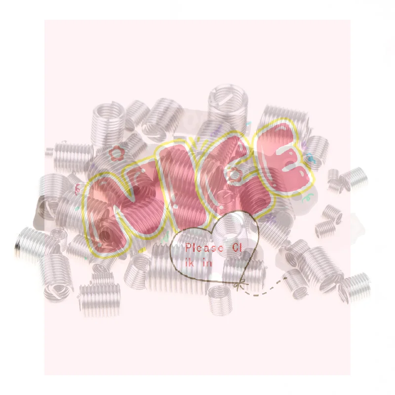【BA】Wire Thread Insert M3 M4 M5 M6 M8 M10 M12 Fastening Thread Insert Stainless Steel Spiral Wire Screw Sleeve Wear Repair Kit