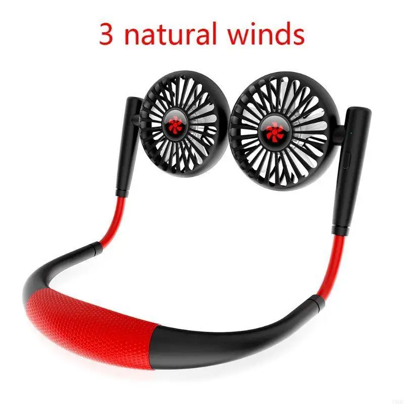 Herramientas enfriamiento 19QE 3 velocidades Mini Fan colgante Ventilador deporte banda para