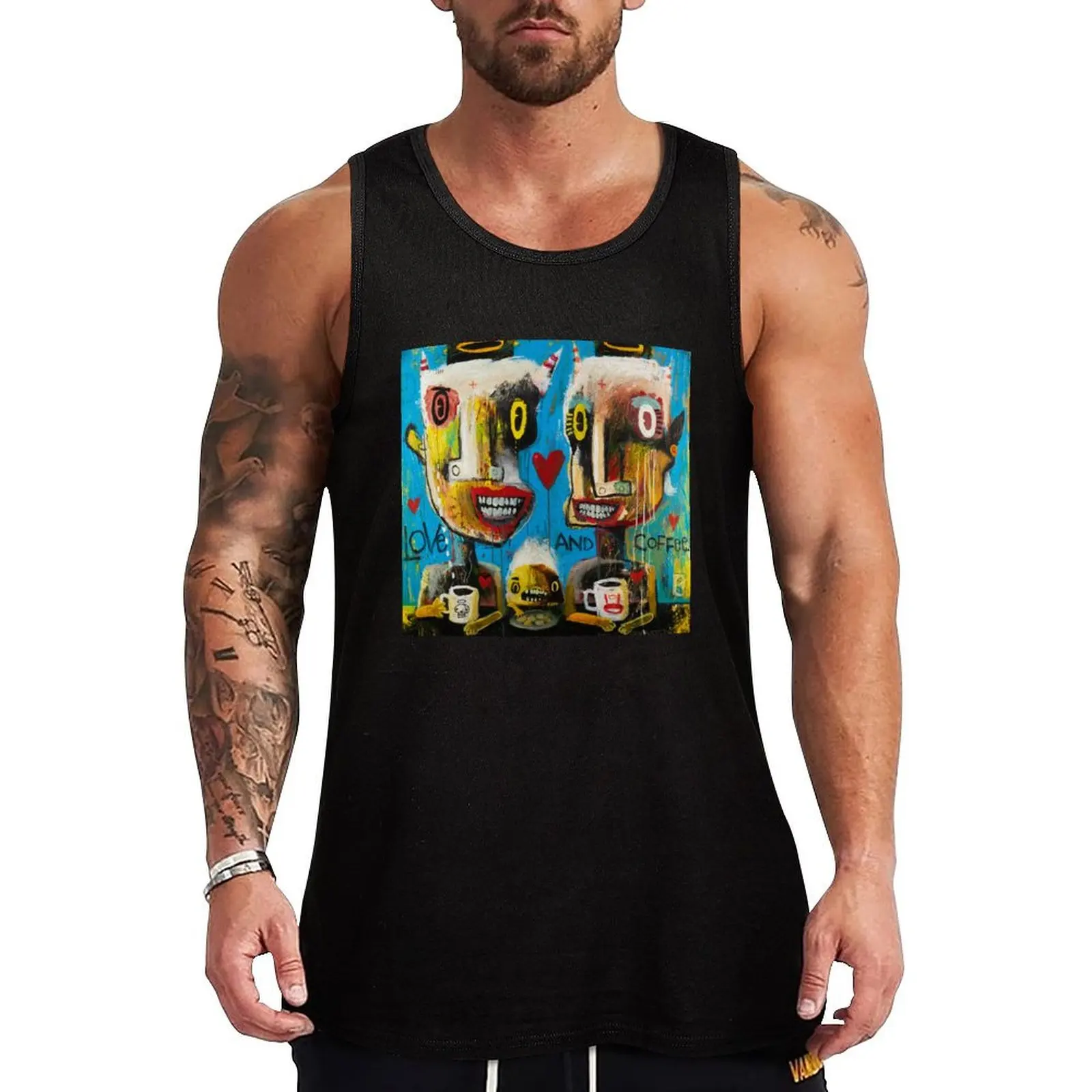 

Love and Coffee Tank Top cool things Top Vests