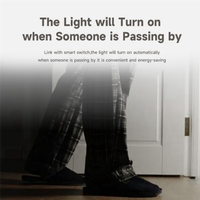 REPLA-Tuya Smart Human Motion Sensor Wifi Long-Powered PIR Sound Light Alarm Withluminance Safety Protect Remote Control
