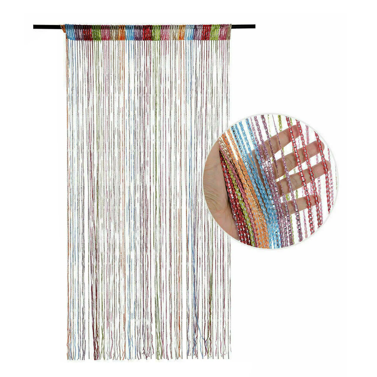 Door String Curtains Fringe Room Divider Curtains for Doorways Window Room Decoration