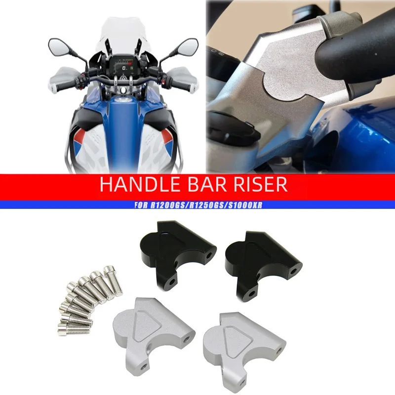 R1250GS Handlebar Riser For BMW R1200GS LC 1250 GS 1200GS Adventure ADV 2014-2022  S1000XR Handlebar Back Move Mount Accessories