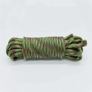 1 pièces 7 noyaux 550 Paracord cordon 5 20 10 M Dia.4mm pour Camping en plein air survie lanière Parachute corde randonnée tente accessoires