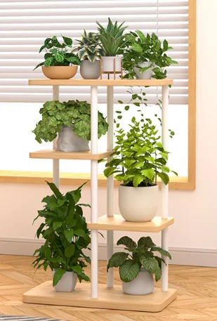 Multi‑Tier Metal Wood Plant Stand Indoor Corner Flower Shelf Display Rack for Multiple Potted Plants Home Garden Balcony Decor - view 6