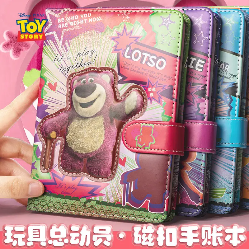 Disney Lotso Buzz Lightyear Woody creative personalized coloring page ledger cute kawaii cartoon magnetic buckle notepad gift