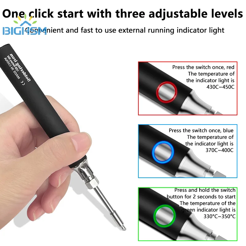 Wireless Charging Electric Soldering Iron Solder Iron 5V Convenient Low Voltage Electric Soldering Pen Household Tools