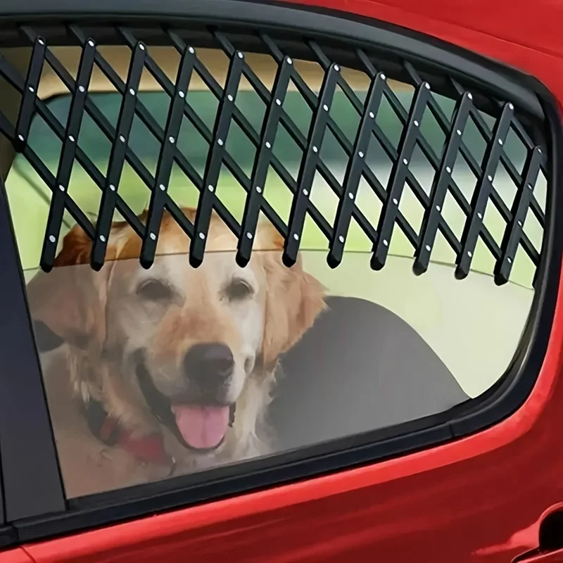 Retractable Pet Safety Barrier, Breathable, Sturdy, Anti-Pet Escape Car Travel, Portable Durable&Stylish, Gift For Car Lovers