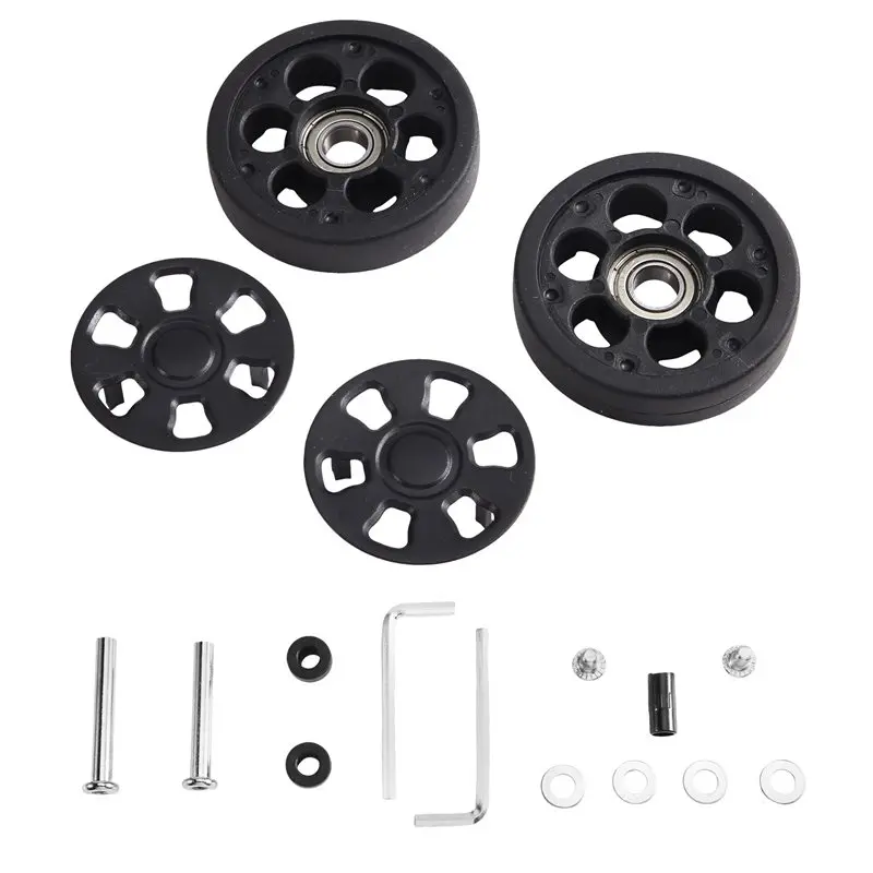 TFORU-For Replacement Luggage Wheels 2PCS 50X12mm With Low-Noise Rolling Bearings For Travel Suitcase Caster