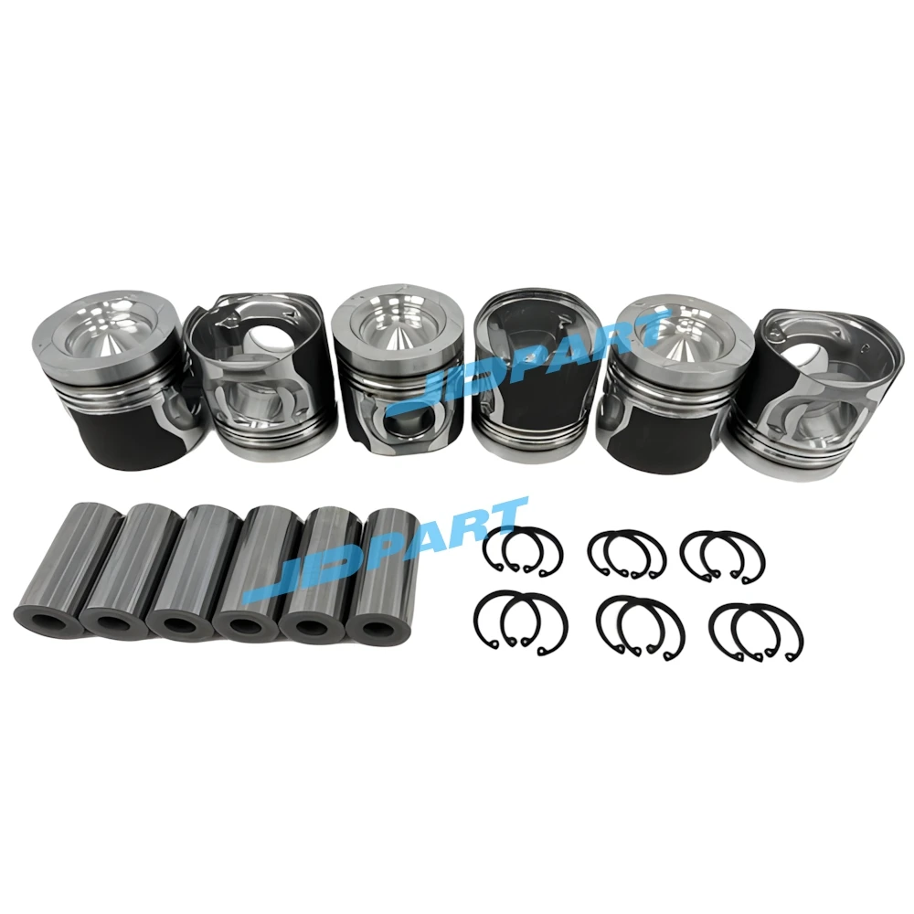 

Комплект поршней 00884AA для Doosan / Develon DL06, 6 шт., детали двигателя