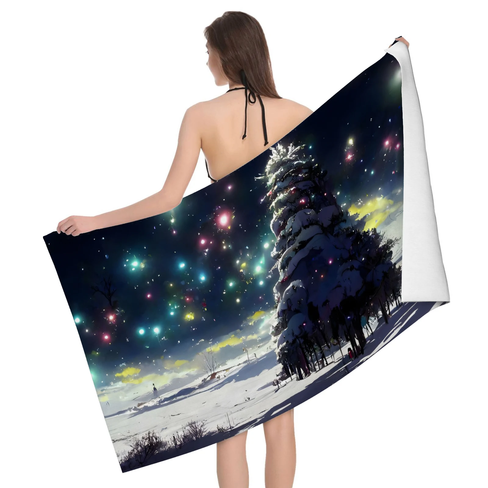 Home bath towels for the body towels Landscape animals bathroom quick drying microfiber beach towel man women large sports towel