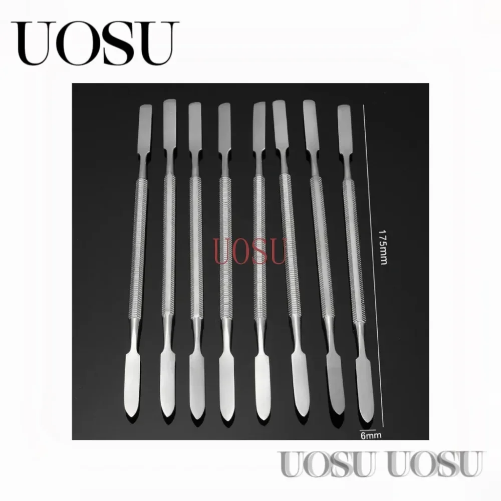 

8pcs Stainless Steel Mixing Spatula Tool Spatuler Rod Dental Nail Art Makeup Foundation Eyeshadow Mixing Stick Color Tools