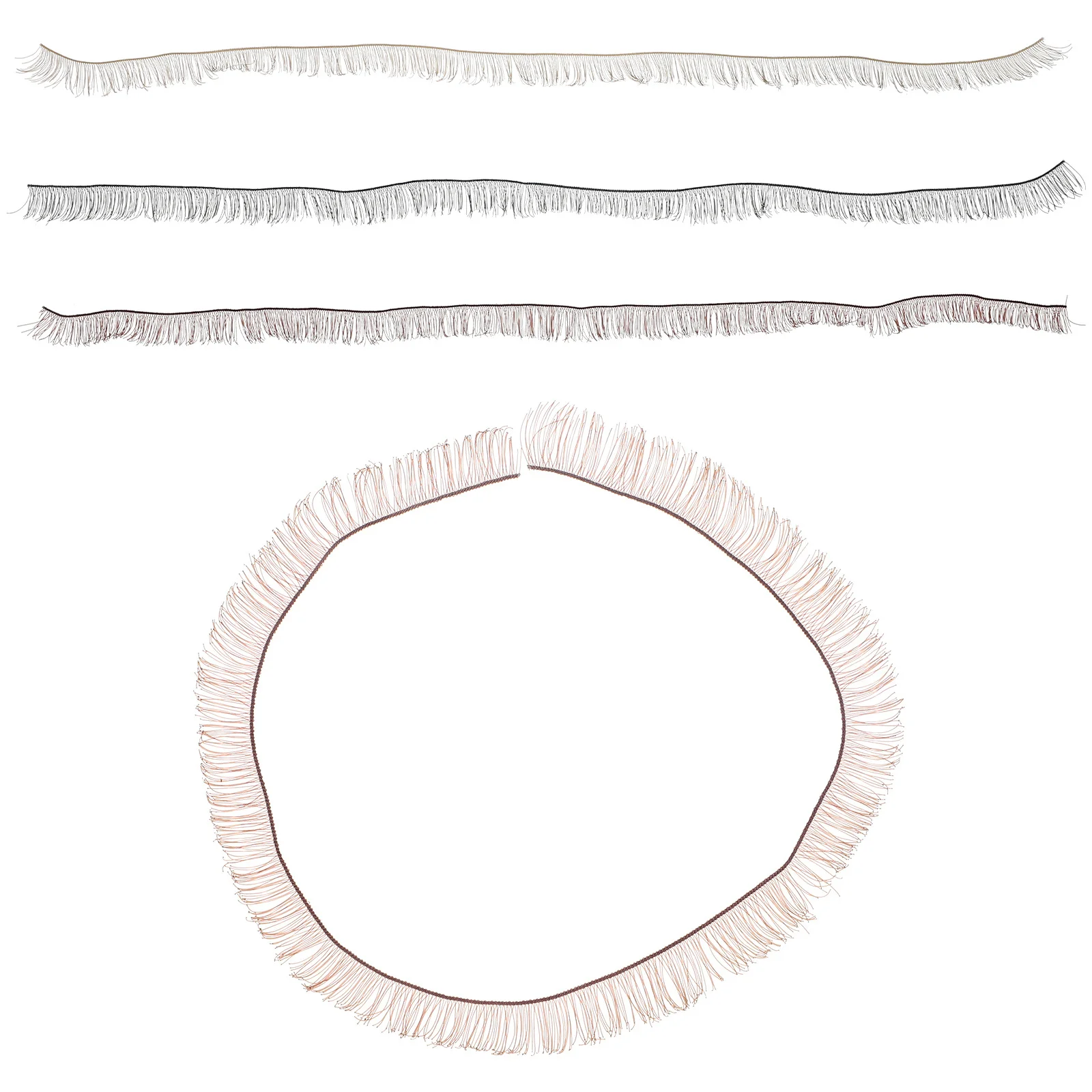 4 Uds pestañas postizas varios colores aspecto Natural realista manualidades Diy pestañas postizas para accesorios decorativos