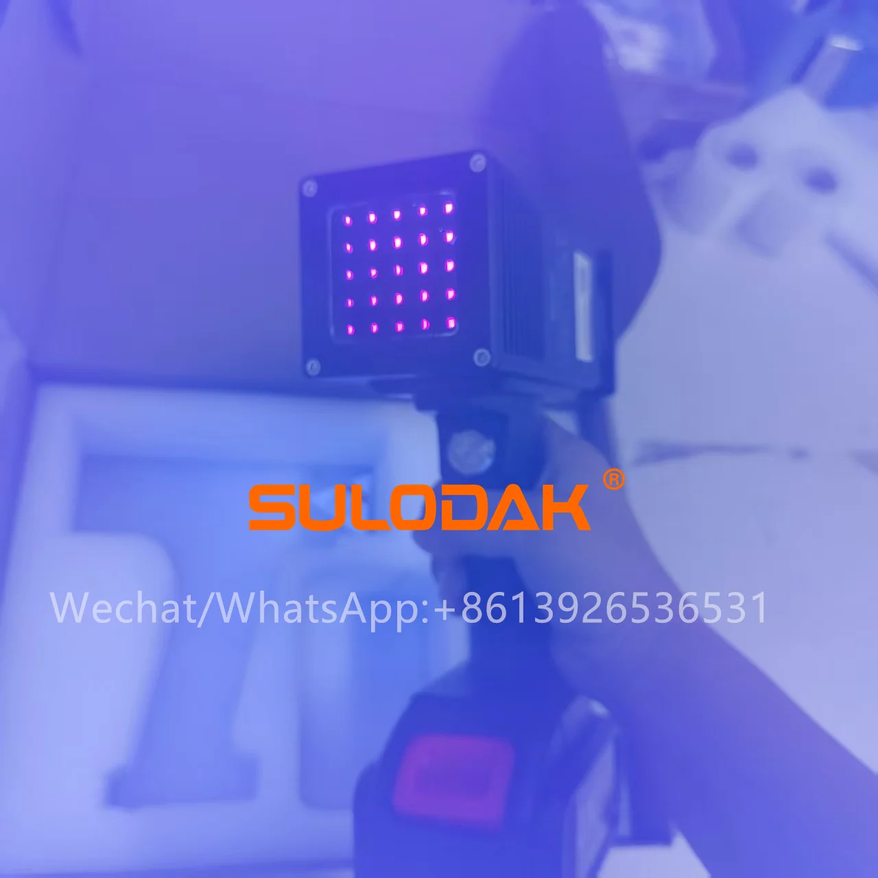 Portable Recharged Uv Lamp Automotive Sheet Metal Wireless Curing Lamp Paint Spraying Car Paint Flaw Detection LEDUV Curing Lamp