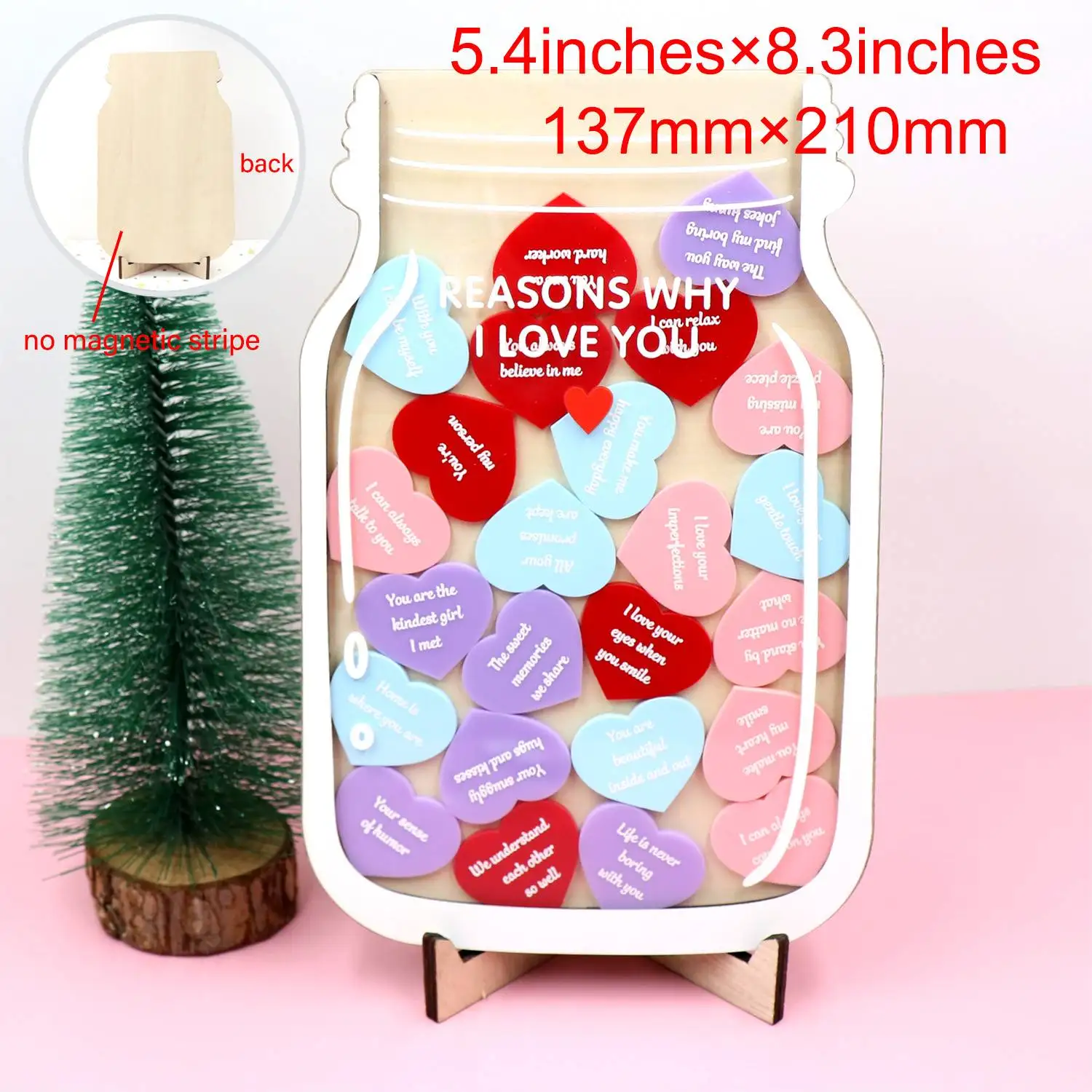 XCXCH1764 Valentine's Day ornament reward jar 'Reasons to Love You' commemorative handicraft