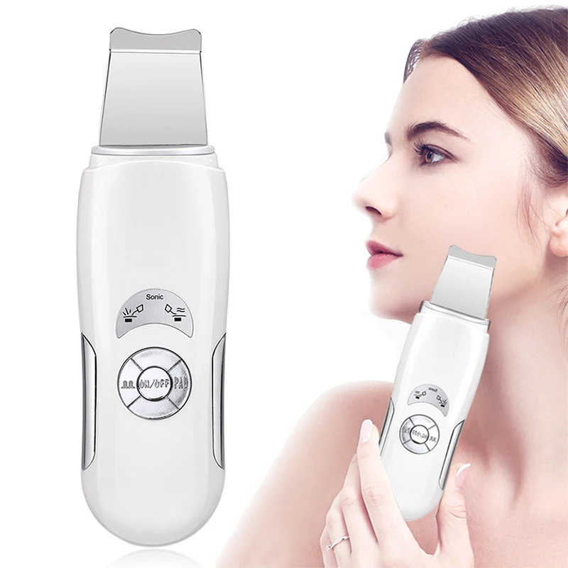 Ultrasonic Skin Scrubber Face Cleaner Deep Face Cleaning Pore Peeling Blackhead Removal Home Use Facial Beauty Machine