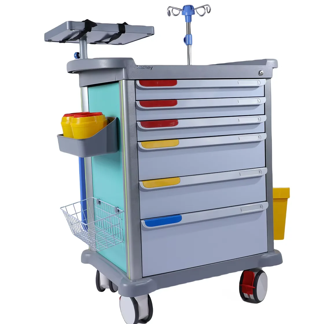 

MT Emergency trolley Hospital surgical emergency trolley ABS plastic