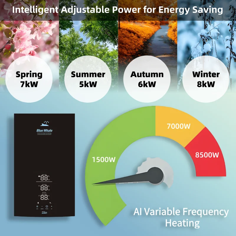 Energy Efficient Electric Multi Point Water Heater 8KW For Industrial & RV Use Large Scale Hot Water Production