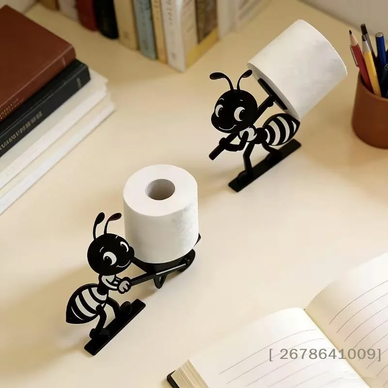 ⚑Cute Ant Shaped Toilet Paper Holder,Creative Cartoon Tissue Roll Stand for Bathroom view 3