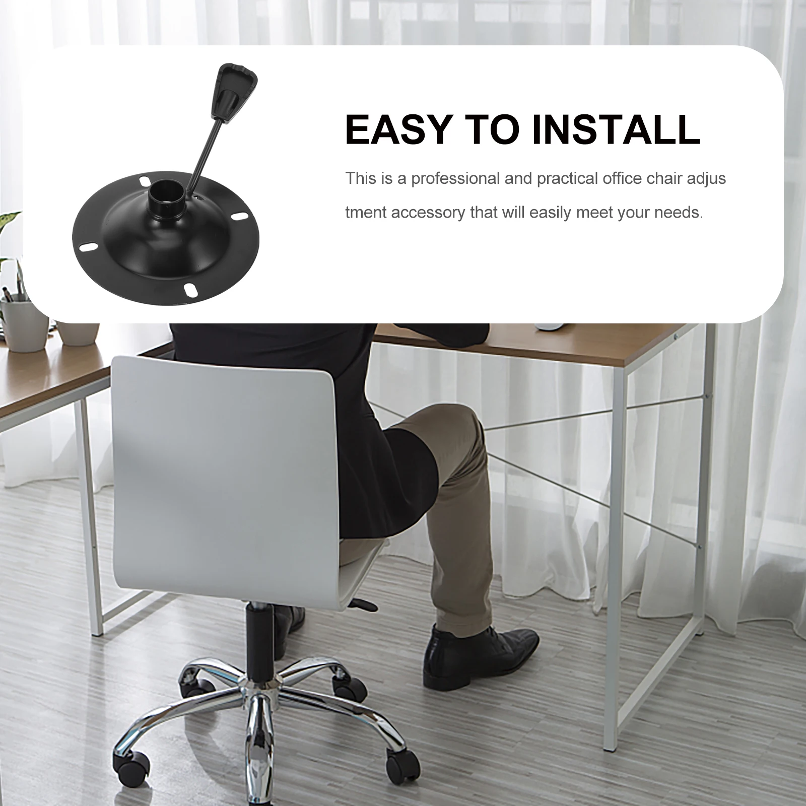 

2pcs Swivel Base Plate Replacement For Office Chair Tilt Control Mechanism Iron Construction Chair Replacement Parts