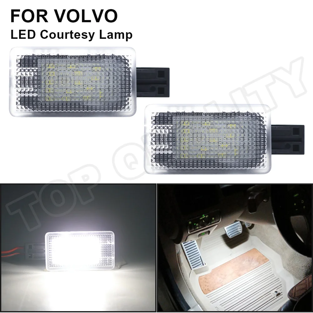 

2Pcs LED Courtesy Footwell Door Welcome Light For Volvo V40 V40CC V50 V60 S40 S60 S80 XC40 XC60 XC70 XC90 Led Trunk Boot Lamp