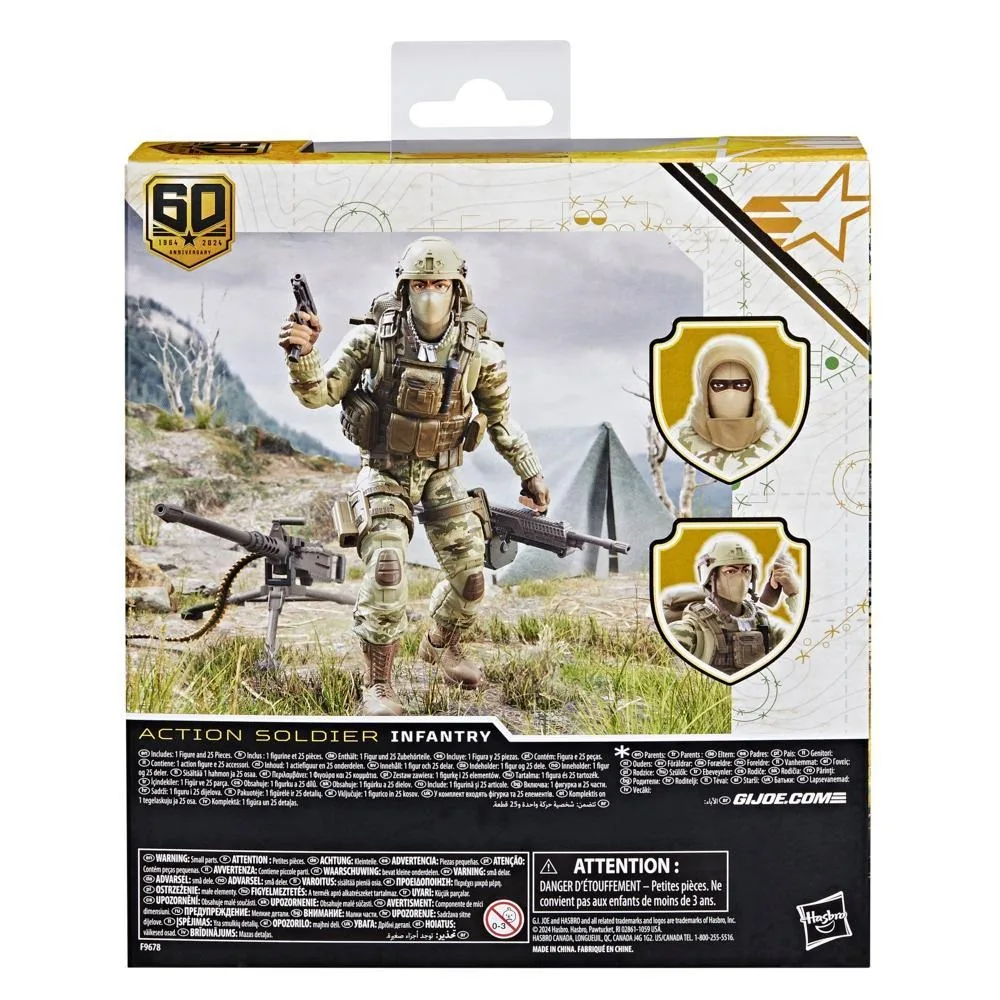 Hasbro G.I. Joe Classified Series 60. rocznica żołnierza piechota 6 cali Model postaci kolekcja zabawek chłopcy Hobby prezenty