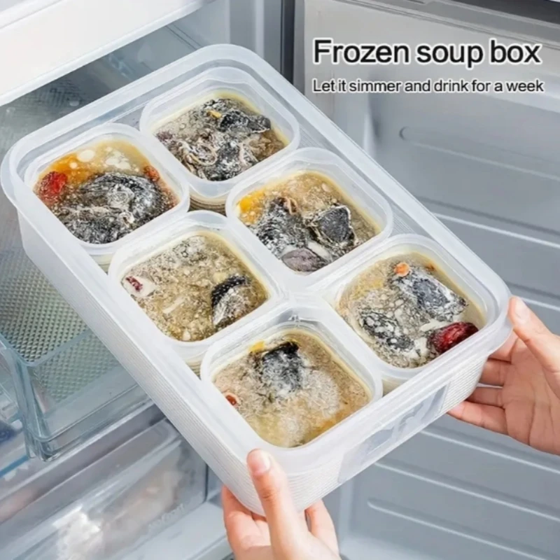 

7pcs Safe Plastic Refrigerator Storage Box Sealed With Lid Food Containers Stackable Kitchen Storage Box Fresh-Keeping Box