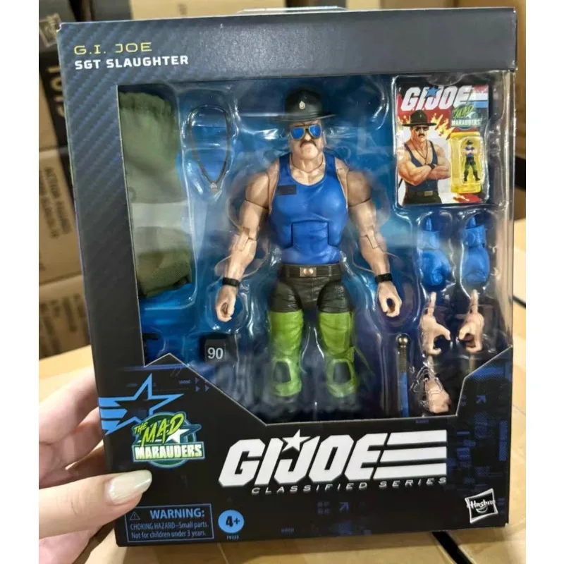 

Новый оригинальный Hasbro G.I. Классированная серия Joe GI Joe 129, Mad Marauders SGT Slaughter, экшн-фигурка, коллекция игрушек, украшения