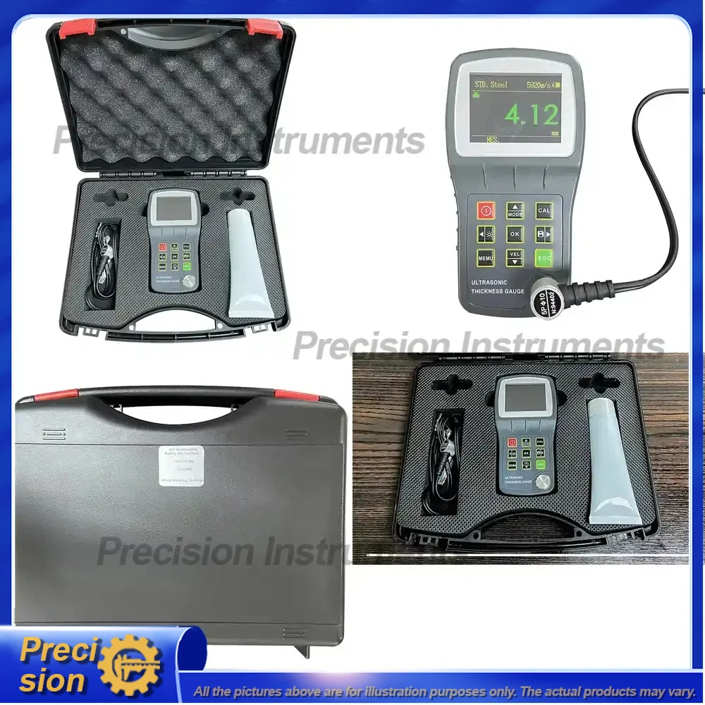 

Ultrasonic Thickness Gauge Digital Portable Precision Measurement Tool for Metal Plastic Glass Pipe Wall Corrosion Testing