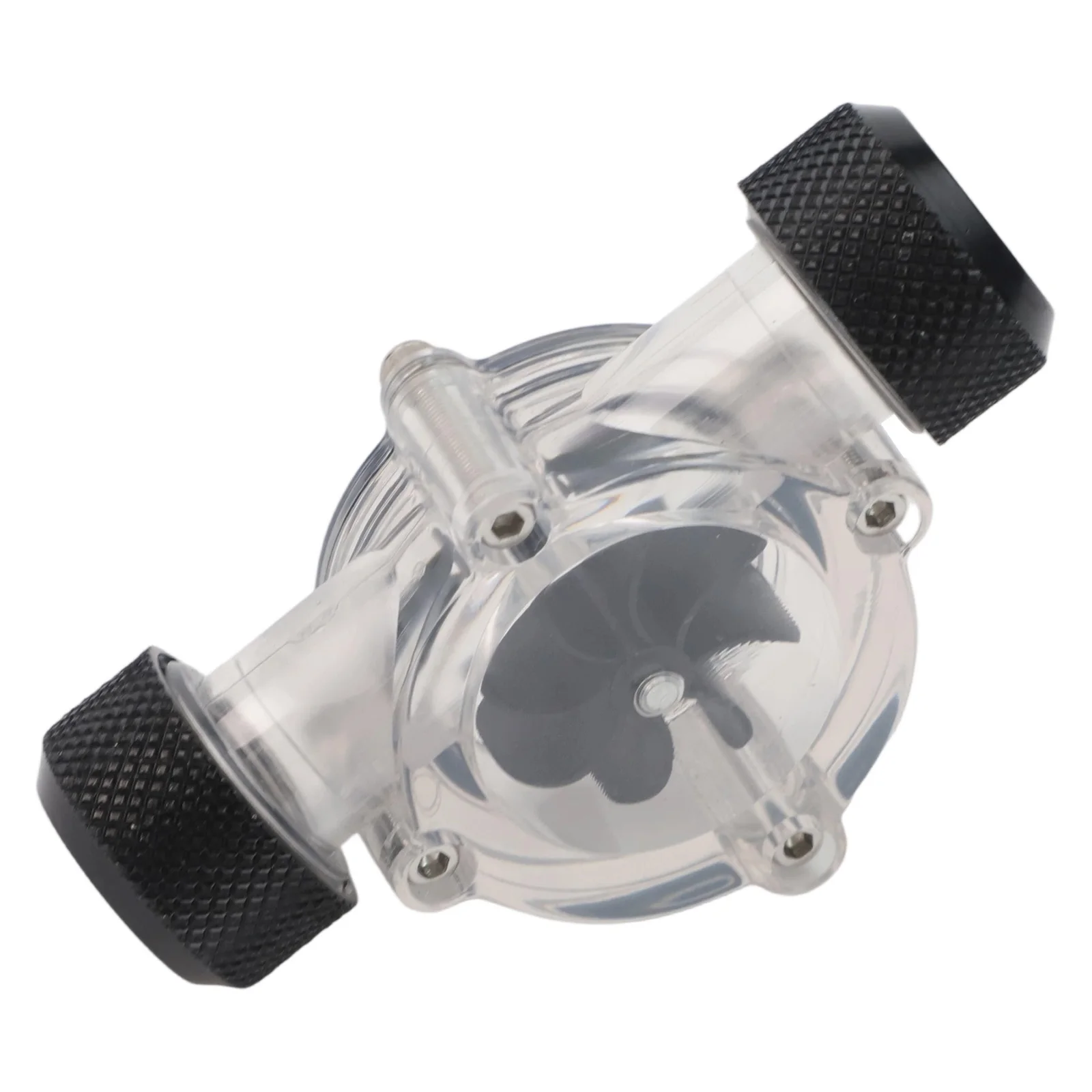 

8-impeller Design Water Flow Meter Computer Cooling Setup Black Impeller Compact Size Easy To Install G1 4 Inch Thread