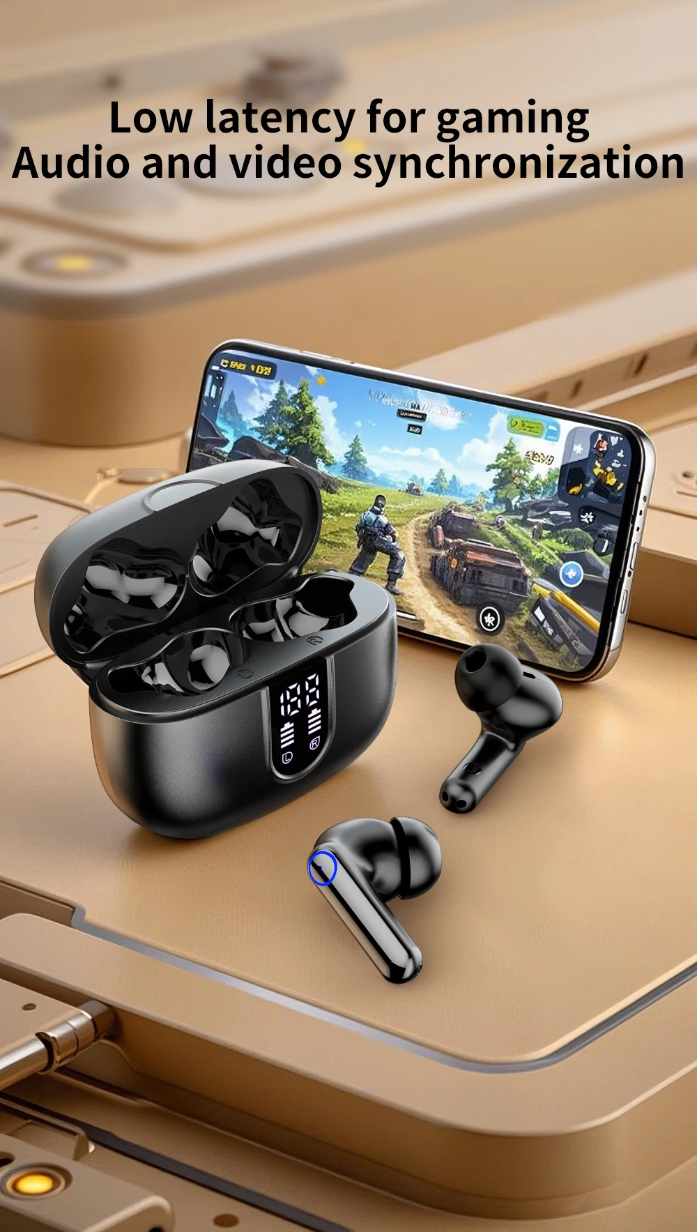 2025 B-BLAST Factory Store i69 سماعات بلوتوث ENC سماعات أذن ستيريو لاسلكية حقيقية تعمل باللمس ENC سماعات أذن i69 TWS