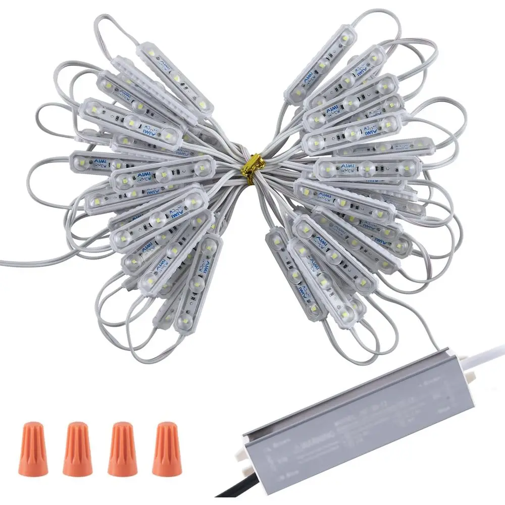 

3 LED ules, Window Light or Letter Advertising Sign Decor with Super Strong Thermal Conductivity Adhesive on The Back, Waterproo